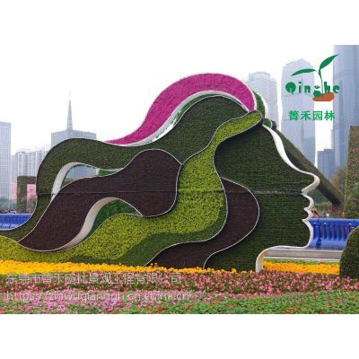 廣東清遠(yuǎn)植物綠雕工廠(chǎng)定做茂名立體花壇室外景觀工程施工